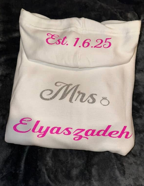 Bridal/family of the bride groom sweatshirt