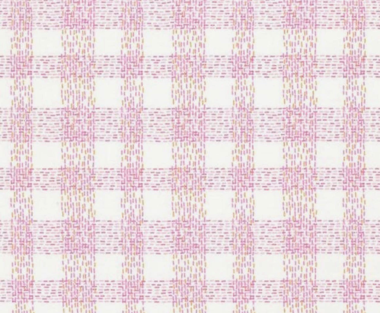 Pink Dotted Plaid bib and burp set