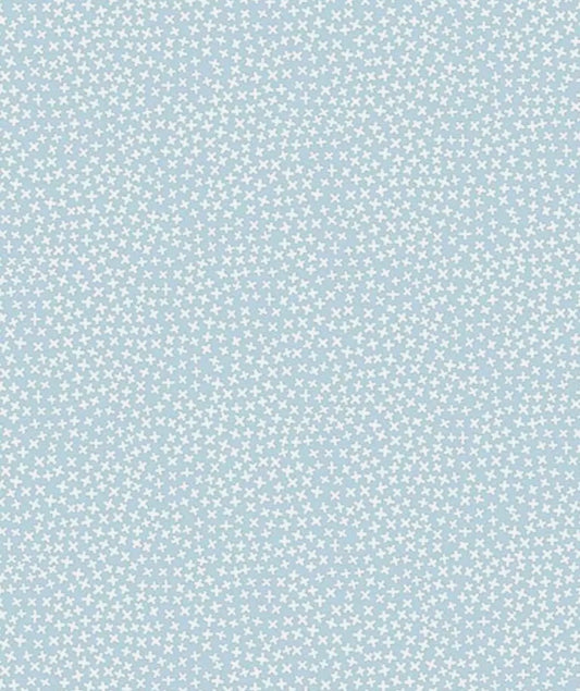 Kisses on blue bib and burp cloth set