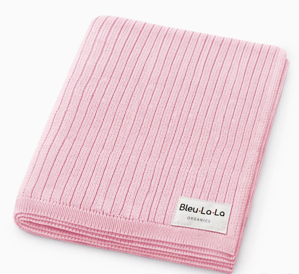Luxury Organic Cotton Ribbed Baby Swaddle Blanket