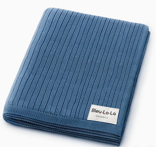 Luxury Organic Cotton Ribbed Baby Swaddle Blanket
