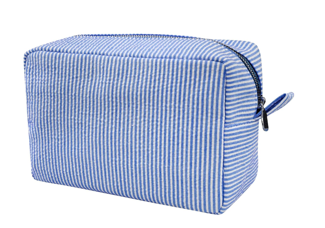 Seersucker Cosmetic Bag