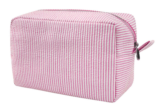 Seersucker Cosmetic Bag