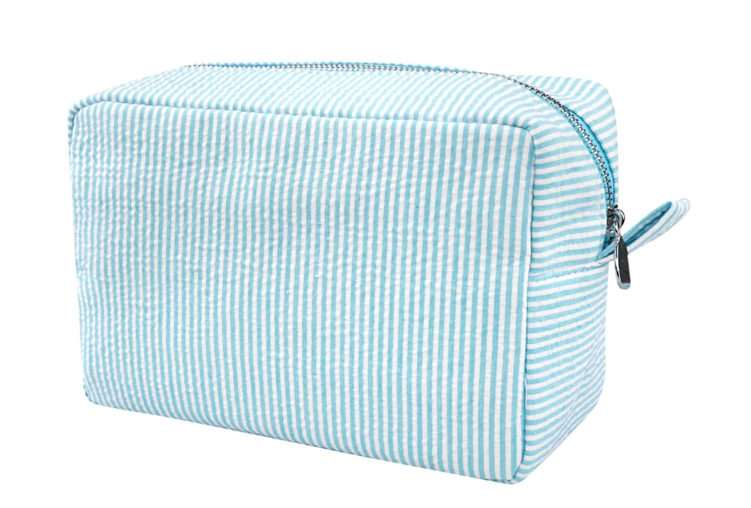 Seersucker Cosmetic Bag
