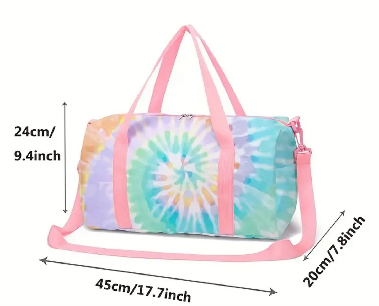 Tie-dye duffel