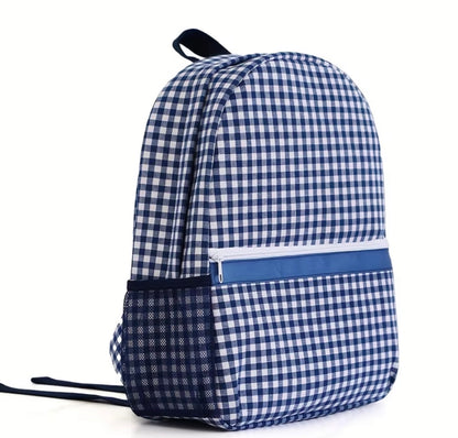 Checkered backpack
