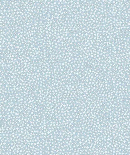 Kisses on blue bib and burp cloth set