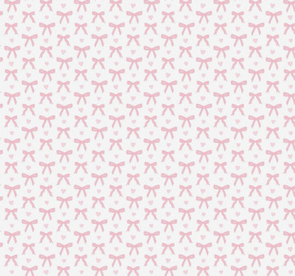 Sweet pink bows bib and burp cloth set