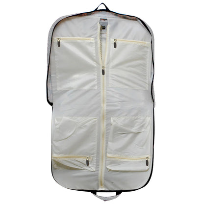 silver glitter garment bag