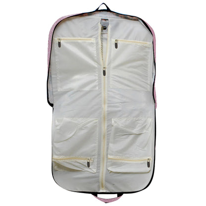 Pink glitter garment bag