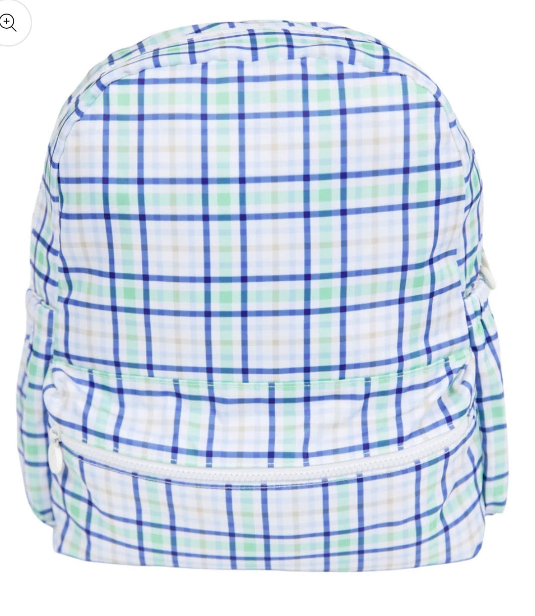 Navy/green plaid