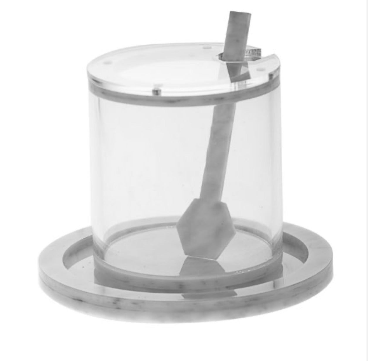 Lucite Marble Honey Dish