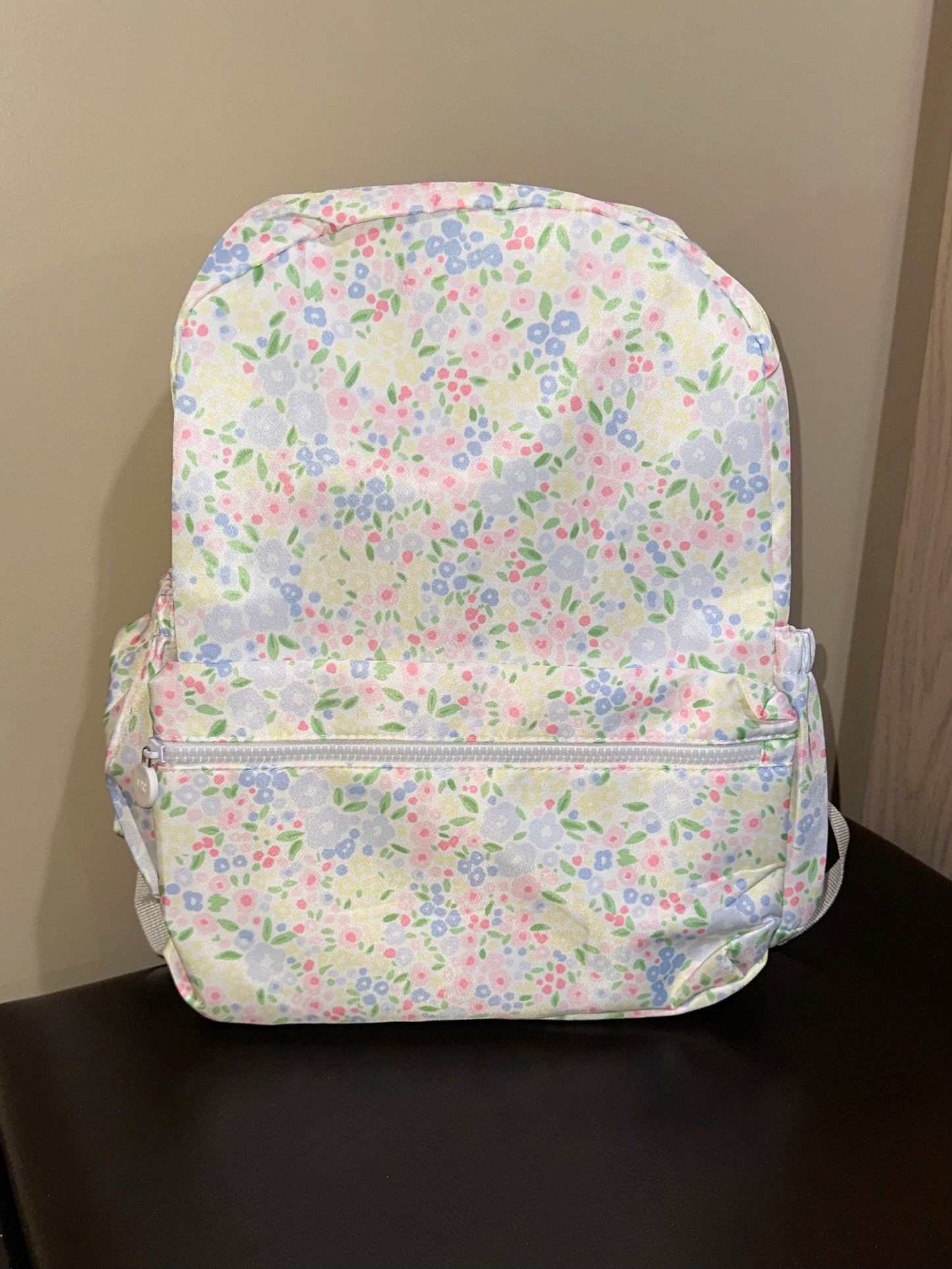 Nylon floral backpack (full size)
