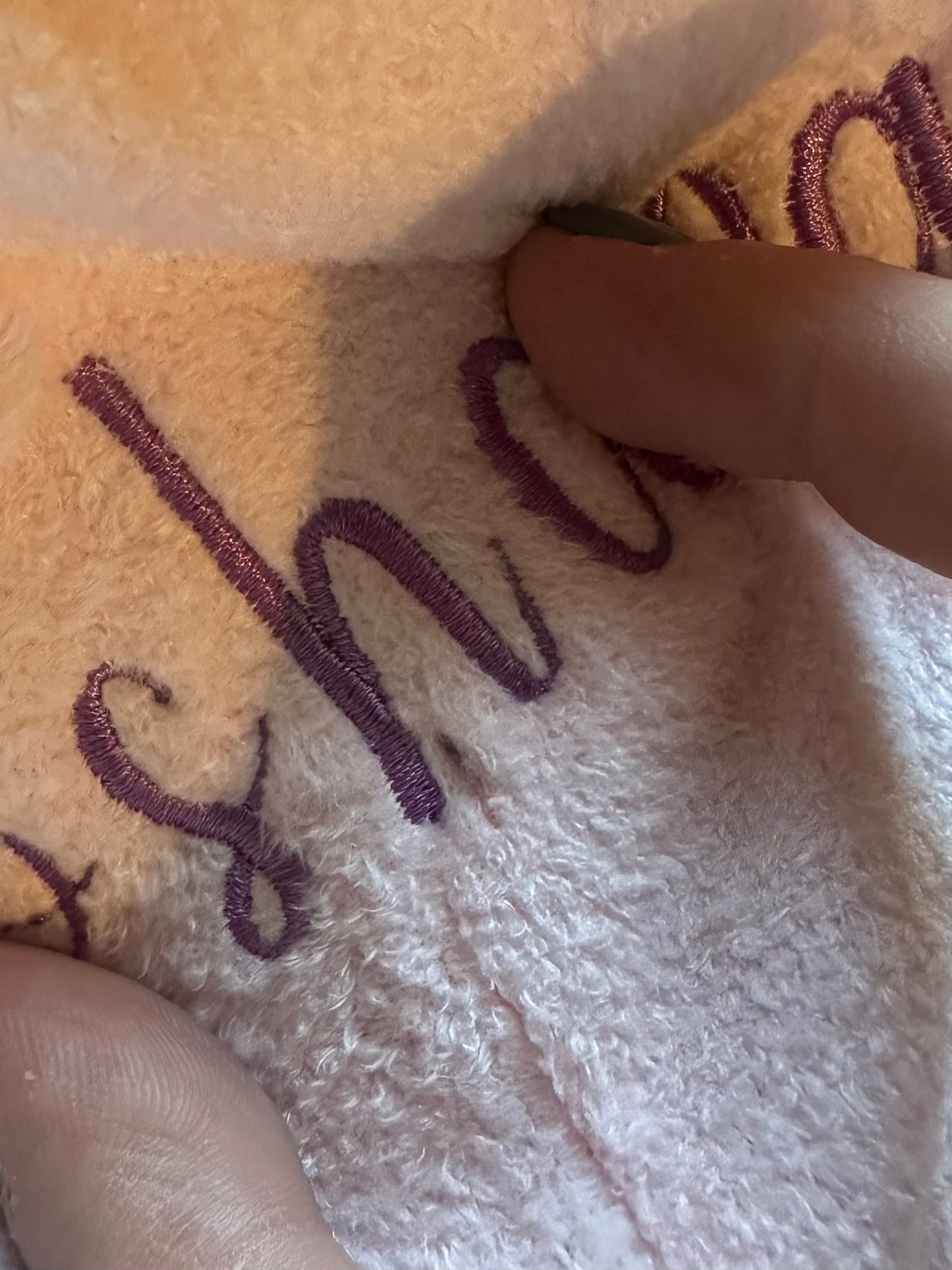 Unicorn lovey with small rip (Shoshana)