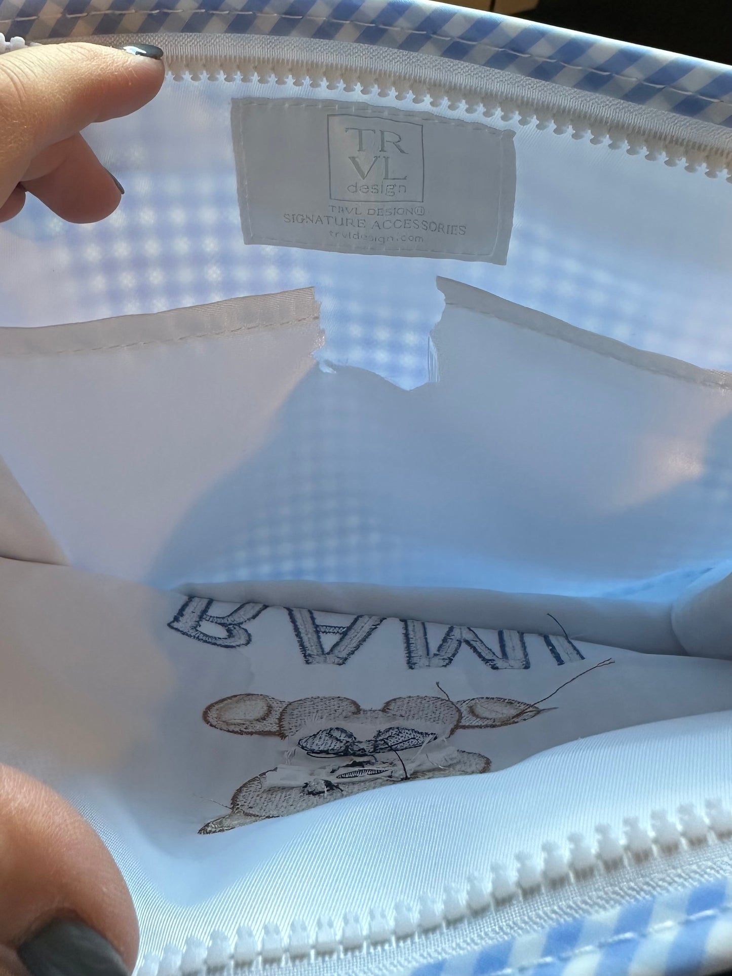 Large zip pouch (Rami and Bear)