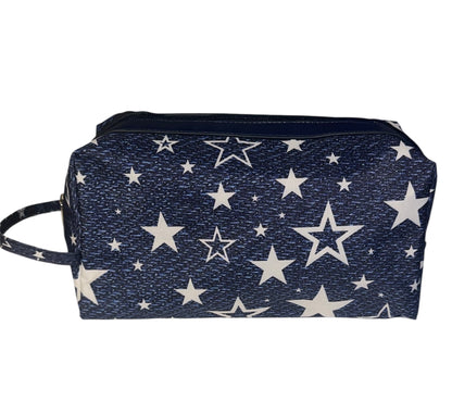 Top trendz navy star cosmetic bag