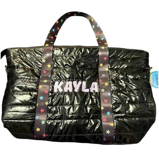 Top trendz tote- with the name Kayla