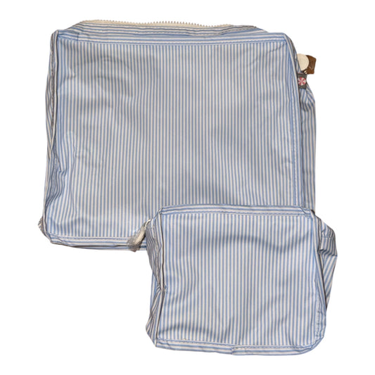 Baby blue preppy stripe packing cube*AS SHOWN large and small cube*