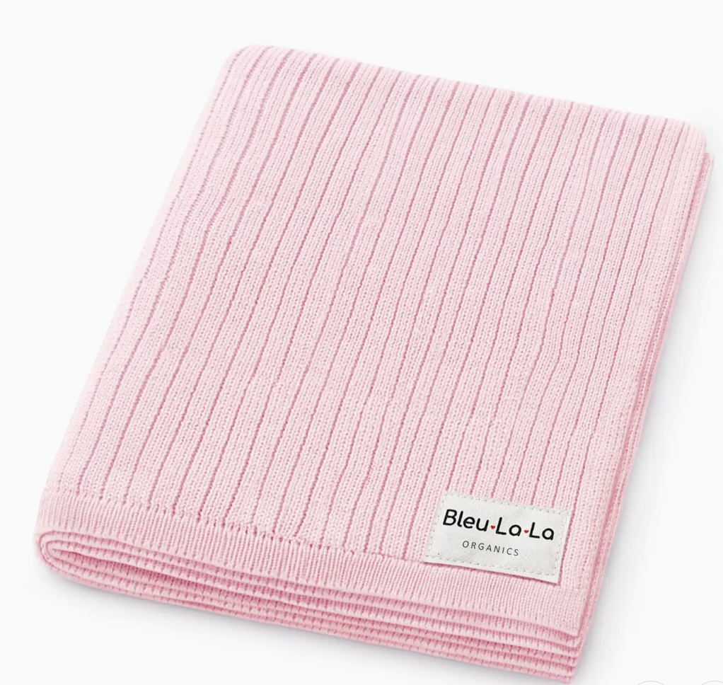 Luxury Organic Cotton Ribbed Baby Swaddle Blanket