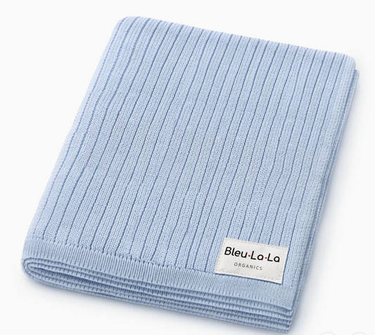 Luxury Organic Cotton Ribbed Baby Swaddle Blanket