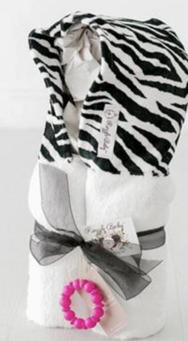 Zebra Hooded Towel