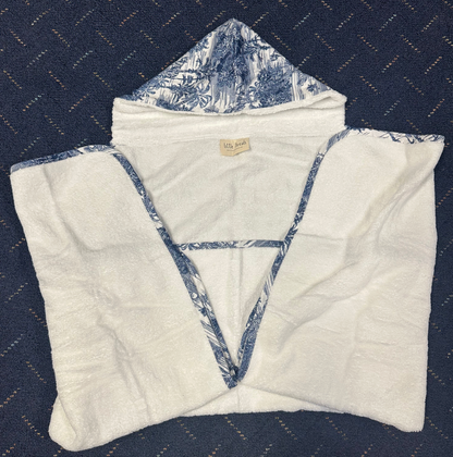 Blue Toile Towel