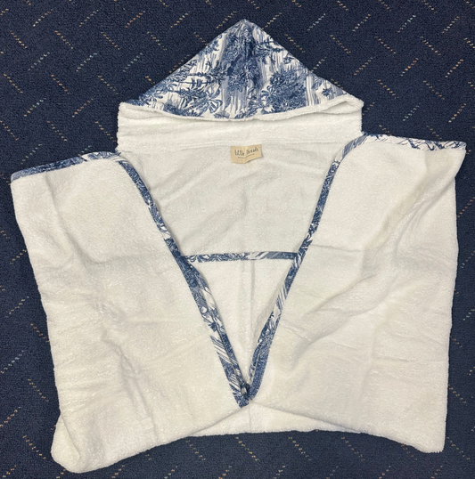 Blue Toile Towel