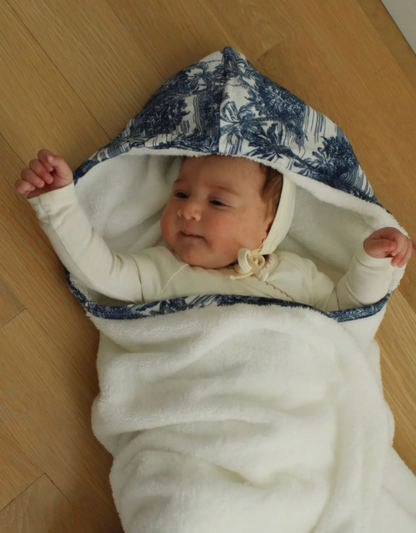 Blue Toile Towel