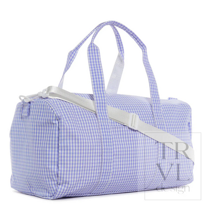 TRVL Gingham Lilac Duffle